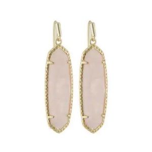 Kendra Scott Pink Quartz earrings